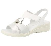 ENVAL SOFT D.charlotte Enval, Sandali con zeppa Donna, Bianco, 36 EU