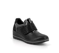 Enval Soft D.Runa ENVAL, Mocassino Donna, Nero Laminato-Nero, 38 EU