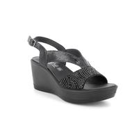 Enval Soft D.Scarlet ENVAL, Sandali con Zeppa Donna, Nero, 39 EU