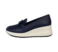 ENVAL SOFT Donna Scarpe 7761211 Mocassino in Pelle con Zeppa Blu 40