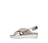 ENVAL SOFT sandali in pelle con zeppa e chiusura a strappo - 36