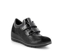 Enval Soft Scarpe con Zeppa da Donna Nero Laminato-Nero