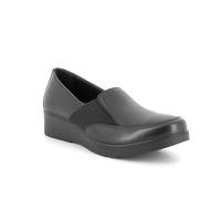 Enval Soft Slip On con Zeppa in Pelle da Donna Nero