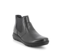 Enval Soft Stivaletti con Zeppa in Pelle da Donna Nero