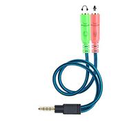 ENVEL Cavo Adattatore, 3,5mm Sdoppiatore Cuffia Y Jack per Microfono e Cuffie [ 2 Femmine prese su 1 Maschio jack ] per PC PS4 Xbox One Auricolare Smartphone Tablet MP3 Altoparlanti