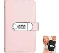 Envelope Challenge Binder with Lock, 2026 Savings Challenges Book with Envelopes, Envelopes Money Saving Challenge Binder for Budgeting & Cash Savings Goals (Rosa)