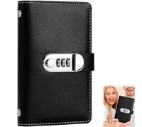 Envelope Challenge Binder with Lock, 2026 Savings Challenges Book with Envelopes, Envelopes Money Saving Challenge Saving Binder for Budgeting & Cash Savings Goals (Black)