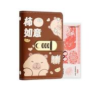 Envelope Challenge - Quaderno per la gestione del denaro Capybara, con lucchetto, raccoglitore di risparmio, per laureati, studenti principianti, famiglie, coppie, adulti