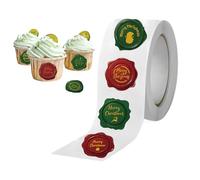Envelope Seal Stickers Christmas - 500 Pieces Decorative Decals, Adhesive Envelope Sealing Stickers For DIY | Craft Lovers Stocking Stuffers Kids Adults Family Party Classroom Office Home