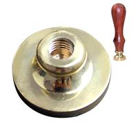 Envelope Wax Seal Stamp Heads - Round Wax Seal Stamp Replacement Heads | Brass Blank Sealing Stamp Heads for Crafting, Weddings, Invitations, Soirees, and Hobbies | Sealing Tools