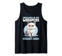 Enveloped in The Whispers of A Persian's Charm Cat Lover Canotta