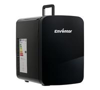 Enventor 15L 20 Lattine Frigorifero Piccolo Nero, Mini Frigo da Camera e Ufficio con Raffreddamento e Riscaldamento, Frigo Portatile 12V/220V, Mini Frigorifero per Cosmetici, Bevande e Frutta