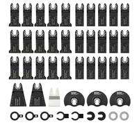 Enventor Kit di Lame per Utensile Multifunzione Oscillante da 45 Pezzi, Lame Utensili Oscillanti per Legno, Metallo e Plastica, Compatibili con la Maggior Parte Degli Attrezzo Multifunzione