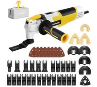 Enventor Utensile Multifunzione Oscillante, 280W Multiutensile Oscillante 15000-22000OPM, 42 Accessori, Impugnatura Ausiliaria, 6 Velocità Variabili, Angolo di Oscillazione 3°