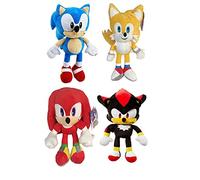 ENVI Sonic The Hedgehog - Peluche di Sonic The Hedgehog, 30,5 cm, con coda di sonic, 4 pezzi