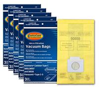 EnviroCare Ricambio micro filtrazione aspirapolvere per Kenmore Canister Q. 5055, 50557 e 50558 Panasonic tipo C-5 modelli 15 Pack, giallo, 15 sacchetti
