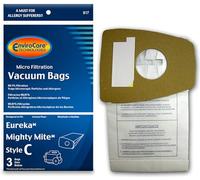 EnviroCare Sacchetti di ricambio per aspirapolvere realizzati per adattarsi a contenitori Eureka tipo C Mighty acaro, confezione da 3