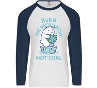 Environment Burn The Patriachy Not Coal Uomo L/S Baseball T-Shirt