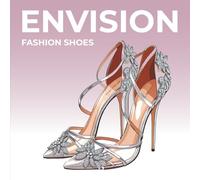 ENVISION FASHION SHOES: Photo Art book | Fashion Shoes 2025. Design Sketches and Illustrations | 86 pages, 8.5"x8.5"