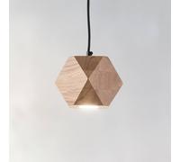 Envostar Peach Puff sospesa poliedro legno 1 luce Envostar