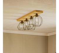 Envostar Various plafoniera 4 luci pino naturale Envostar