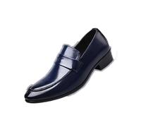 ENWIND Mocassini Uomo Pelle Estivi Slip On Scarpe da Guida Scarpe da Barca,Blu,46 EU