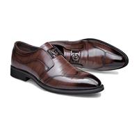 ENWIND Mocassini Uomo Scarpe in Pelle Guida Passeggi Pantofole Slip on Formale Scarpe da Sera,Marrone,48 EU
