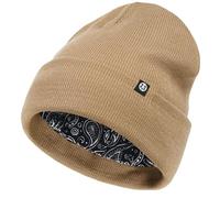 Enwokran Beanie Hat, Cappello da Donna Invernale Caldo Unisex Cappello Invernale Lavorato a Maglia Cappello di Lana Morbida Elastica con Polsino e Fodera in Seta Spessa e Calda (Cachi2)
