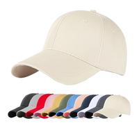 Enwokran Berretto da Baseball Donna Uomo Classico Cotone Cappellino Baseball cap Regolabile con Visiera Protezione Solare per Corsa all'aperto Tennis Golf Viaggi (Cachi)