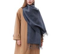 Enwokran Sciarpa Donna,Sciarpa Pashmina Grande Elegante Sciarpa Lungo Morbida Calda Rversibili Stole Sciarpe Può Essere Usato Come Scialle,Regalo di Festa per Autunno Invernale (Grigio scuro)