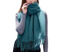 Enwokran Sciarpa Donna,Sciarpa Pashmina Grande Elegante Sciarpa Lungo Morbida Calda Rversibili Stole Sciarpe Può Essere Usato Come Scialle,Regalo di Festa per Autunno Invernale (Lago Blu)