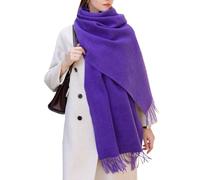 Enwokran Sciarpa Donna,Sciarpa Pashmina Grande Elegante Sciarpa Lungo Morbida Calda Rversibili Stole Sciarpe Può Essere Usato Come Scialle,Regalo di Festa per Autunno Invernale (Viola)