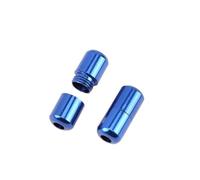 ENWWCH 16 pezzi capsule in alluminio fibbia di bloccaggio for uomo e donna sneaker kit blocco del pizzo accessori laccio Per Scarpe(Royal blue)