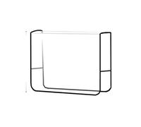 ENWWCH 1pc Trasparente Fodera for sedia da salone protettiva in plastica for barbiere for la copertura posteriore della ufficio del Per sedie(Color2)