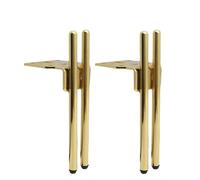 ENWWCH 2/4PCS 15CM Accessori for divani Parti Gambe for mobili Gamba del tavolo Bacchette in metallo Forma Ferramenta for for Per Tavolo Da Pranzo(15cm 2pcs)