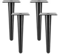 ENWWCH 4 pezzi gambe for mobili for tavolini da caffè fai te for la casa, progetti in metallo gamba del divano dell'armadio, della sedia, ottomana Per Tavolo Da Pranzo(15cm Black B)