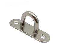 ENWWCH 5 Ganci da soffitto in Acciaio Inossidabile 304, Occhielli, Piastra di Montaggio a Parete, Gancio for sommergibile, Anello for Garage, Amaca per Montaggio a Parete(M)