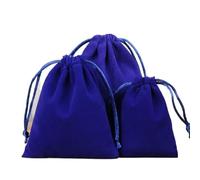 ENWWCH 50 pezzi di sacchetti velluto con coulisse, piccole dimensioni, for esposizione gioielli, for imballaggio, regalo for feste nozze Per Feste(Blue,5x7cm)