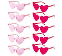 ENWWCH 6/8/10/12 pezzi da sposa doccia occhiali sole rosa cuore rosso for essere damigella d'onore addio al nubilato decori Per Feste(10pcs mix)