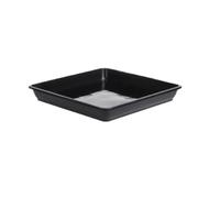 ENWWCH 6 Pezzi di sottovasi for Piante, vassoi in plastica for Interni ed Esterni per Interni Ed Esterni(Black,25.6x25.6cm)