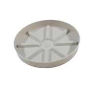 ENWWCH 6 Pezzi di sottovasi in plastica for Piante, Rotondi, for vasi da Fiori, for Interni ed Esterni, for la casa e Il Giardino per Interni Ed Esterni(Beige,3.2x22.7x22.7cm)