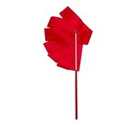 ENWWCH 8 Pezzi Nastri da Palestra Colorati Nastro Danza Ritmica Arte Ginnastica Balletto Streamer Twirling Asta Bastone for Allenamento in Professionale per Ballerino(Red,4M)