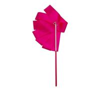 ENWWCH 8pcs 2M Art Ginnastica Balletto Danza Nastro con Bastone Rotante Prestazioni Sportive Stage Gym Ritmica Mostra Prop per Ballerino(Rose Red)