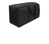 ENWWCH Borsa portaoggetti nera in tessuto Oxford resistente e impermeabile, coperture for set di mobili da giardino, organizer Per Cuscini(122x39x55cm)