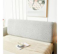 ENWWCH Copri testiera design all-inclusive, elevata elasticità, facile da installare, copriletto universale for tutte le stagioni Per La Decorazione(Light grey,W150xH60cm)