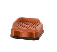 ENWWCH Cuscini for aumentare l'altezza delle gambe del tavolo for mobili da 5 pezzi - Alzatori di altezza impilabili for divani, blocchi rialzo for tavoli e sgabelli Per Divano(Brown S)