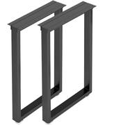 ENWWCH Gambe da tavolo in metallo 2 pezzi, altezza 28 pollici x larghezza 17,7, con piedini protettivi regolabili, furno in resistente Per Tavolo Da Pranzo