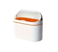 ENWWCH Mini pattumiera in plastica con coperchio, montaggio a parete/desktop, piccolo cestino for rifiuti, salvaspazio for ufficio, piano di lavoro, camper, Do Per il piano di lavoro