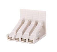 ENWWCH Morsetti for tovaglie Trasparenti da 4 Pezzi for Antiscivolo for multifunzionali for Feste e Matrimoni per Tavoli(White-4PCS)