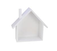 ENWWCH Scaffale da parete a forma di piccola casa in legno Espositori stoccaggio Immagine montata su rack